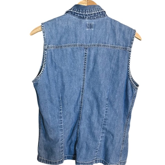 GAP Light Blue Denim Vest - Picture 2 of 5